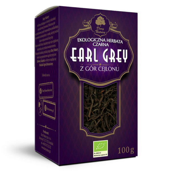 Herbata czarna liściasta Earl Grey BIO 100 g — Dary Natury