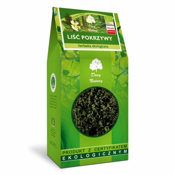 Herbatka liść pokrzywy BIO 80 g — Dary Natury
