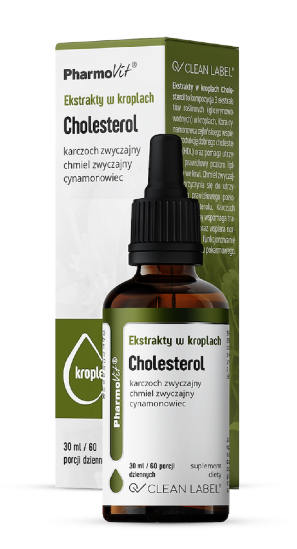 Ekstrakty w kroplach z karczocha, chmielu i cynamonowca 30 ml — Pharmovit