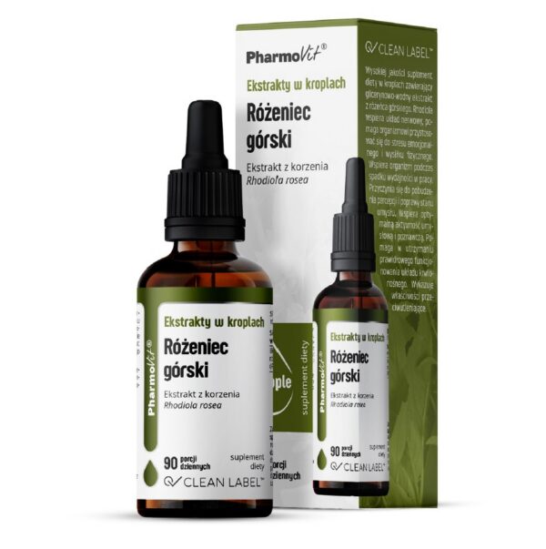 Ekstrakty w kroplach różeniec górski bezglutenowe 30 ml — Pharmovit