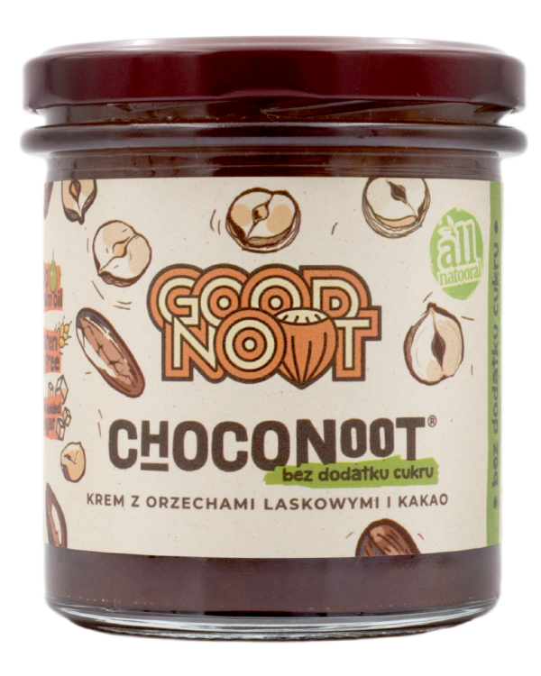 Krem z orzechów laskowych i kakao bez dodatku cukrów 330 g — Good Noot