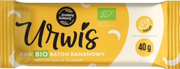 Baton daktylowy z bananami urwis bezglutenowy BIO 40 g — Zmiany Zmiany