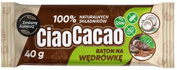 Baton daktylowy kakao-kokos ciao Cacao bezglutenowy 40 g — Zmiany Zmiany