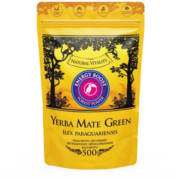 Yerba mate z truskawką, maliną, guaraną i acai 500 g — Yerba Mate Green