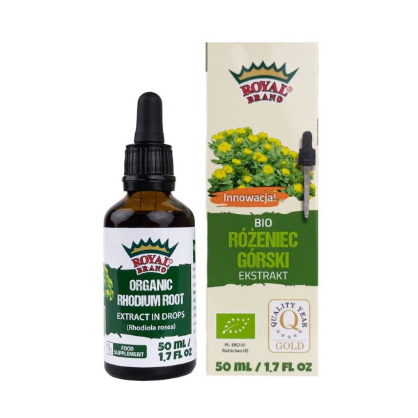 Ekstrakt z różeńca górskiego w kroplach BIO 50 ml — Royal Brand