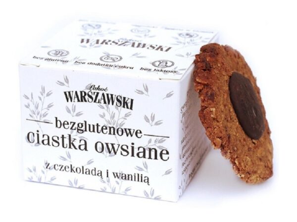 Ciastka owsiane z czekoladą i wanilią bezglutenowe 150 g — Warszawski