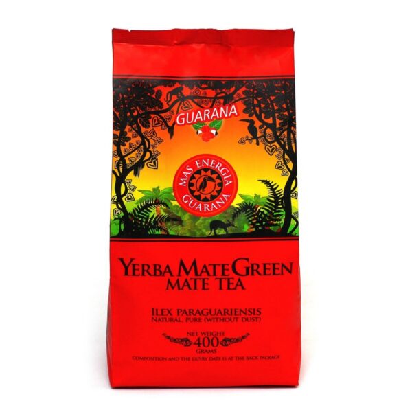 Yerba mate z guaraną, miętą, trawą cytrynową, nagietkiem i goji 400 g — Yerba Mate Green