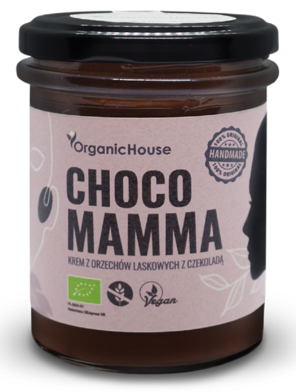 Krem z orzechów laskowych z czekoladą bezglutenowy BIO 180 g — Organichouse