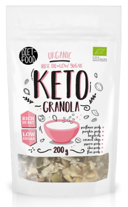Granola bez dodatku cukrów keto BIO 200 g — Diet-food