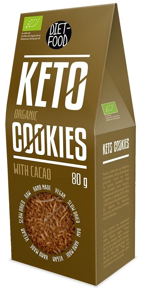 Ciastka kakaowe keto BIO 80 g — Diet-food