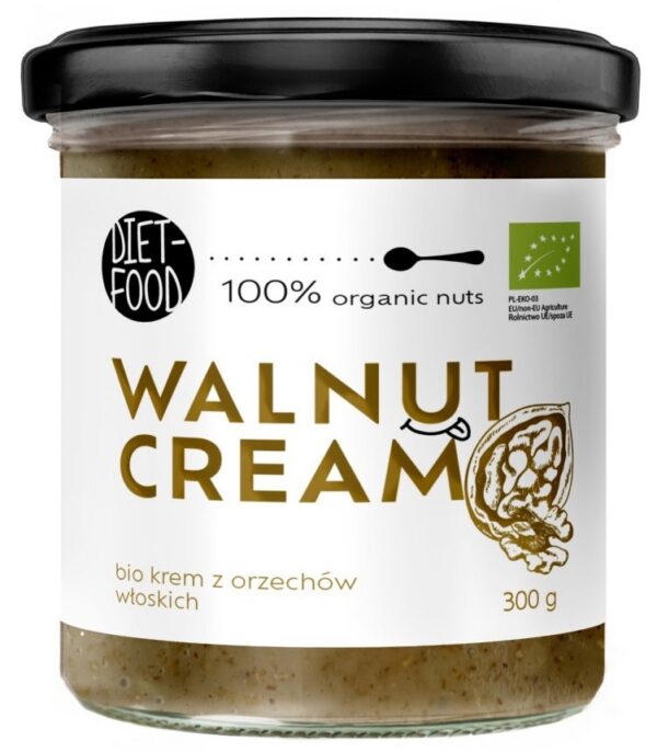 Krem z orzechów włoskich prażonych 100 % BIO 300 g — Diet-food