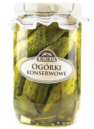 Ogórki konserwowe 650 g (320 g) — Krokus