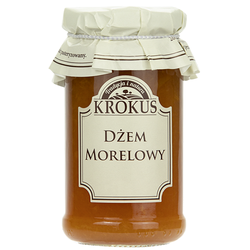Dżem morelowy o obniżonej zawartości cukru bezglutenowy 235 g — Krokus