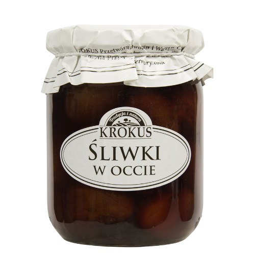 Śliwki w occie bezglutenowe 500 g (250 g) — Krokus