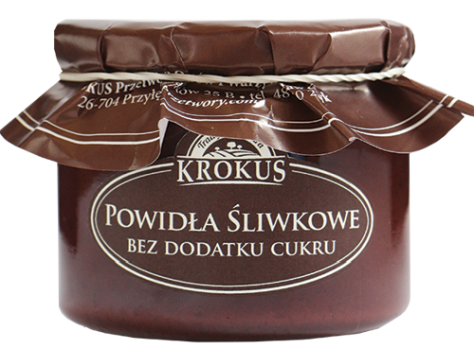 Powidła śliwkowe bez dodatku cukrów bezglutenowe 310 g — Krokus