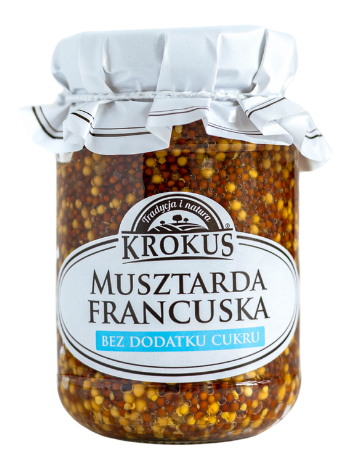 Musztarda francuska bez dodatku cukrów 185 g — Krokus