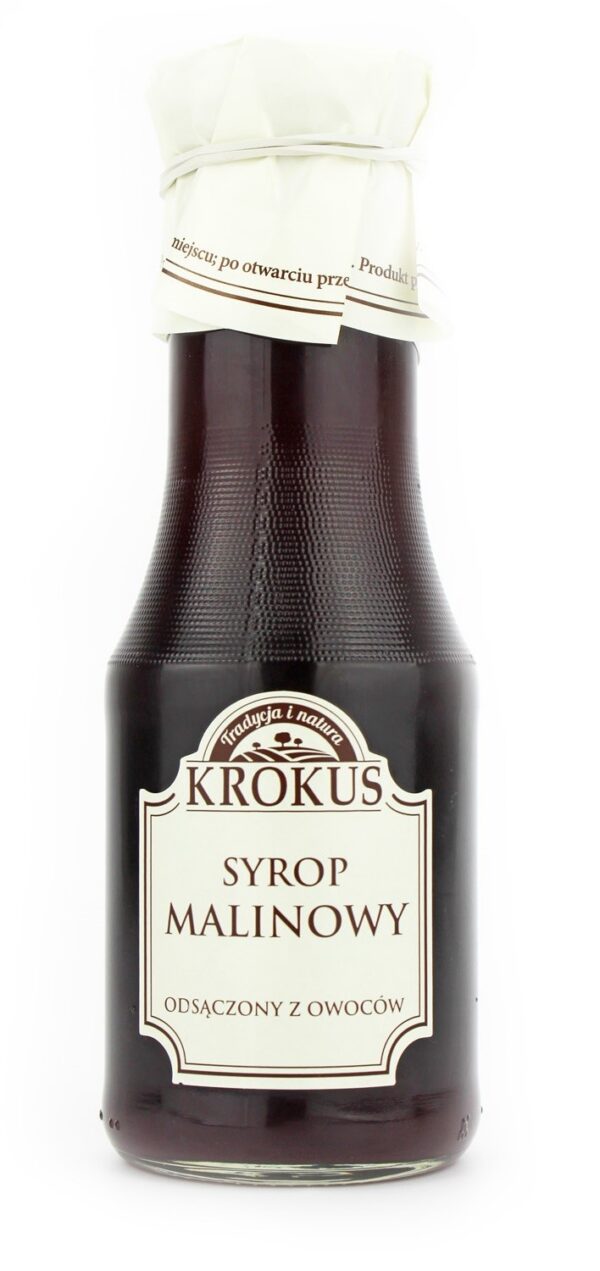 Syrop malinowy bezglutenowy 355 g (280 ml) — Krokus