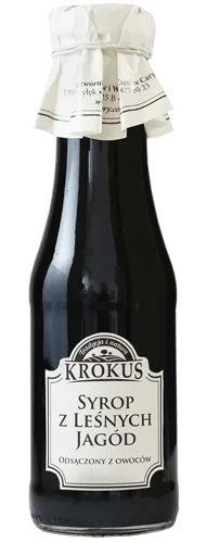 Syrop jagodowy bezglutenowy 355 g (280 ml) — Krokus