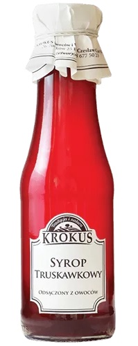 Syrop truskawkowy bezglutenowy 355 g (280 ml) — Krokus