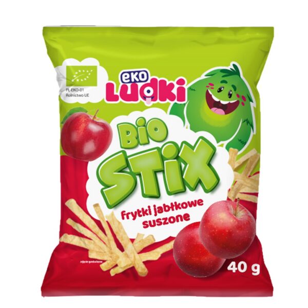 Frytki jabłkowe suszone BIO 40 g — Eko Ludki