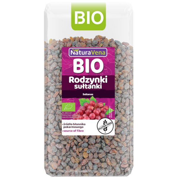 Rodzynki sułtanki bezglutenowe BIO 400 g — Naturavena