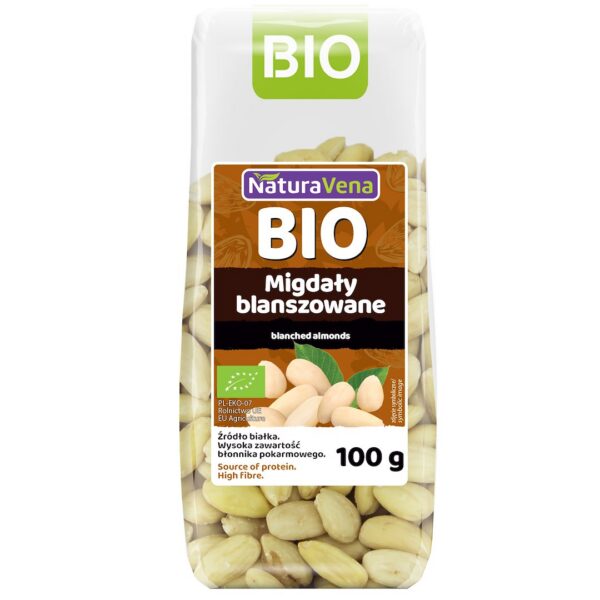 Migdały blanszowane BIO 100 g — Naturavena