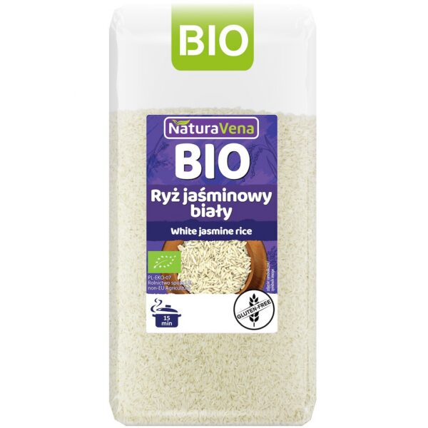 Ryż jaśminowy biały bezglutenowy BIO 500 g — Naturavena