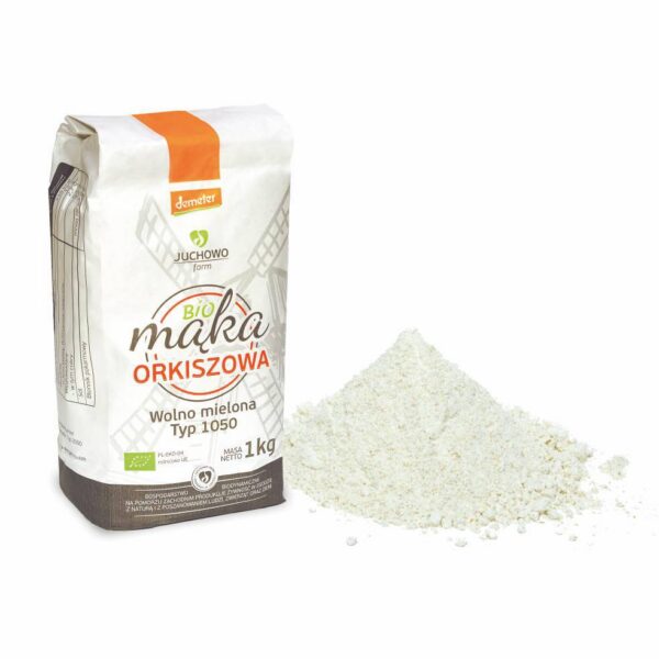 Mąka pszenna orkiszowa typ 1050 Demeter BIO 1 kg — Juchowo