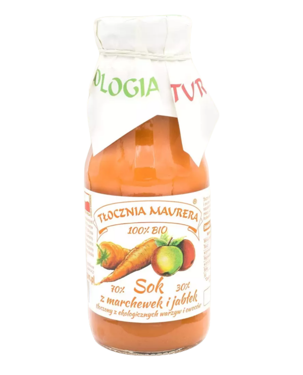 Sok marchewkowy z jabłkiem NFC BIO 300 ml — Tłocznia Maurera
