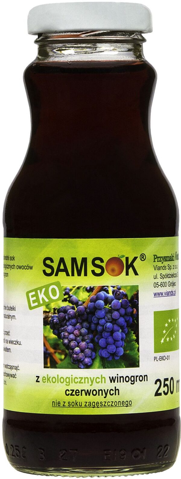 Sok z czerwonych winogron NFC BIO 250 ml — Viands