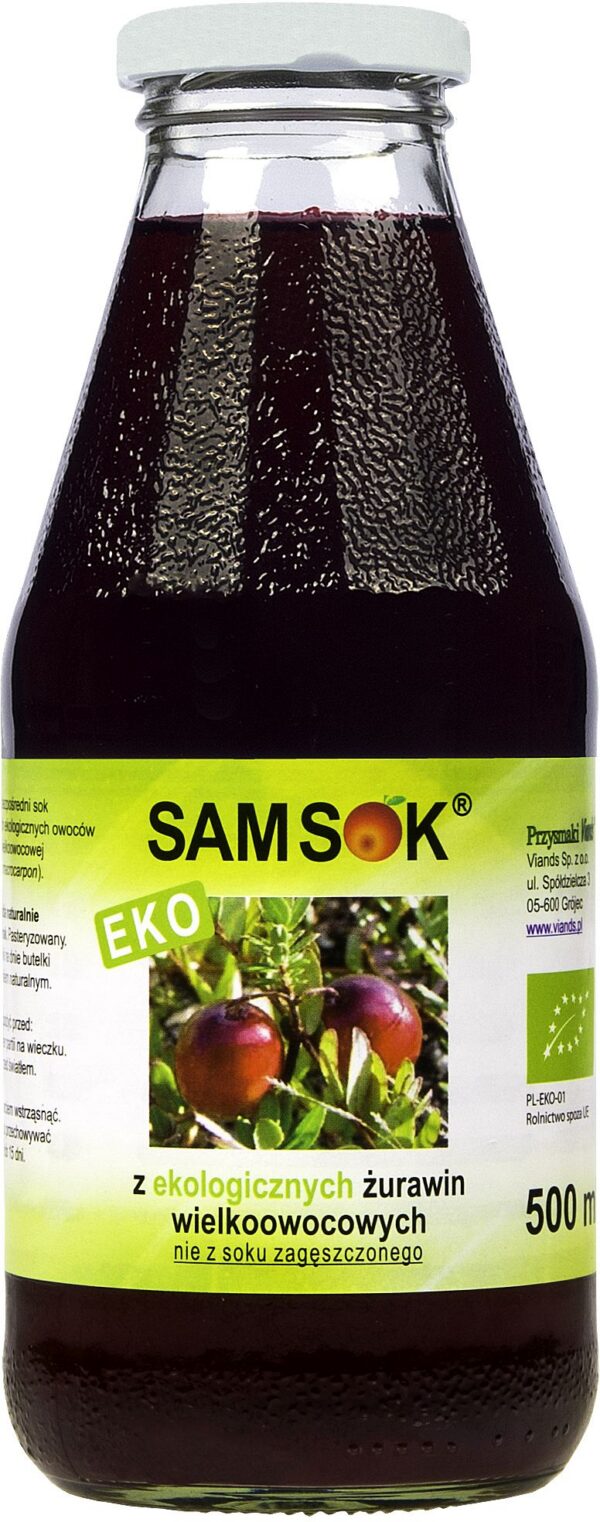 Sok z żurawiny wielkoowocowej NFC BIO 500 ml — Viands