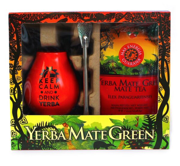 Zestaw yerba mate 400 g z matero i bombillą — Yerba Mate Green