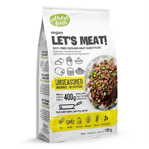 Zamiennik mięsa mielonego bez przypraw bezglutenowy 150 g — Cultured Foods