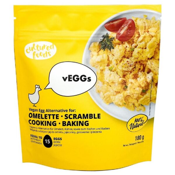 Roślinny zamiennik 15 jaj do jajecznicy, omletu, quiche i innych dań jajecznych bezglutenowy 180 g — Cultured Foods