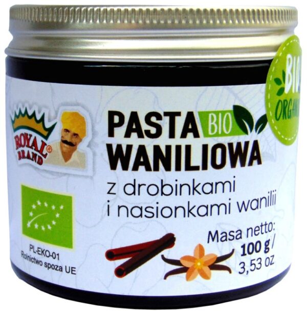 Pasta waniliowa BIO 100 g — Royal Brand