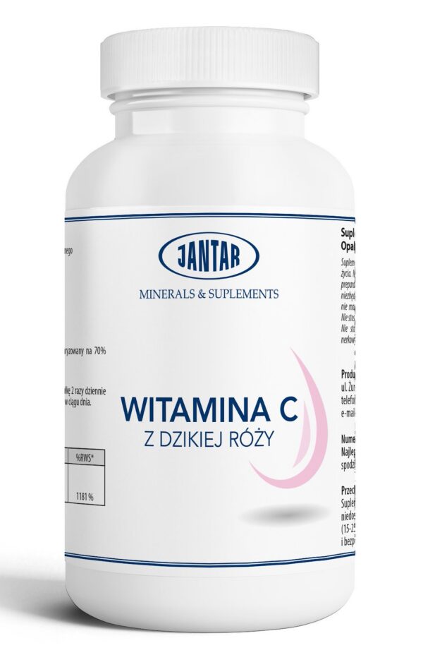 Witamina C z dzikiej róży (945 mg) 100 kapsułek — Jantar
