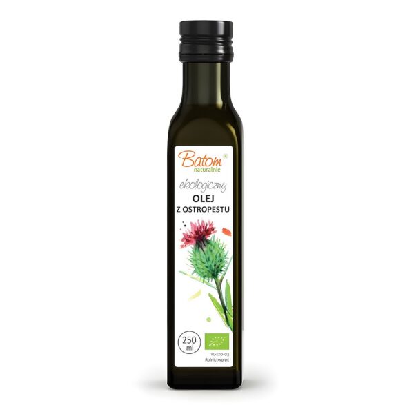 Olej z ostropestu plamistego tłoczony na zimno BIO 250 ml — Batom
