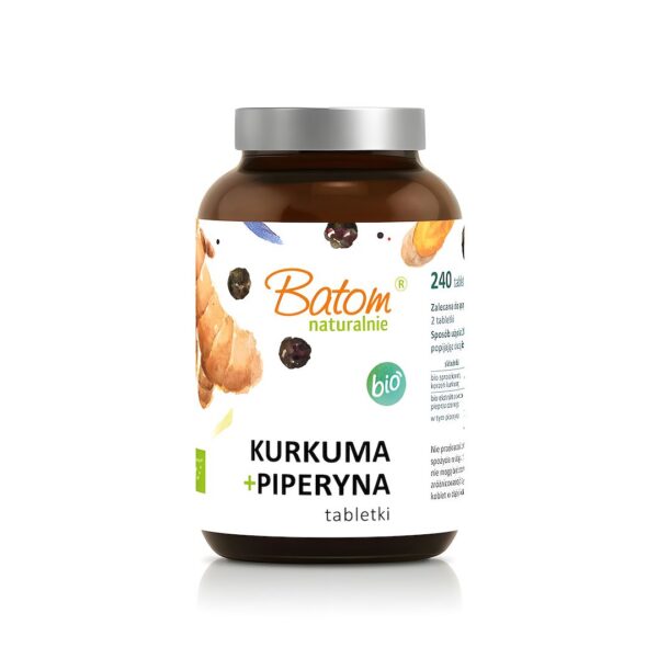 Kurkuma + piperyna BIO 240 tabletek — Batom