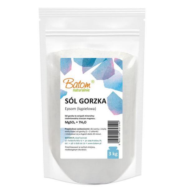 Sól gorzka Epsom (kąpielowa) 3 kg — Batom