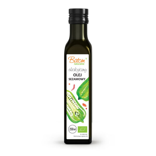 Olej sezamowy tłoczony na zimno BIO 250 ml — Batom