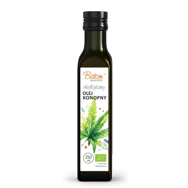 Olej konopny tłoczony na zimno BIO 250 ml — Batom