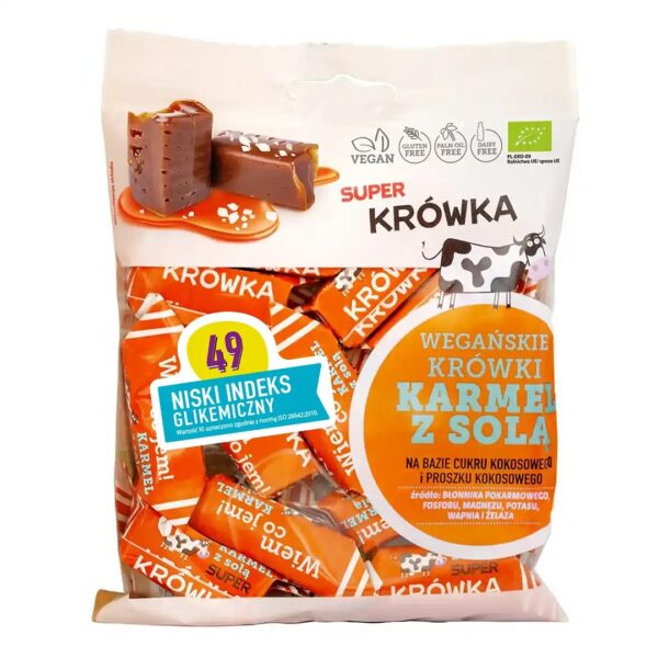 Krówki słony karmel bezmleczne bezglutenowe BIO 150 g — Me Gusto