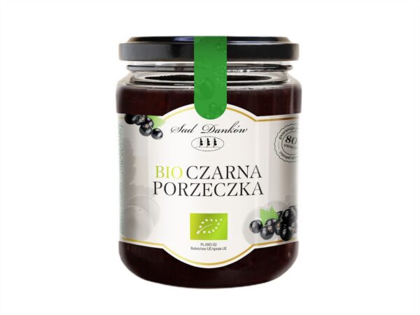 Czarna porzeczka 80 % BIO 260 g — Sad Danków