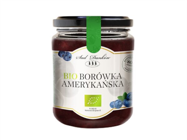 Borówka amerykańska 80 % BIO 260 g — Sad Danków