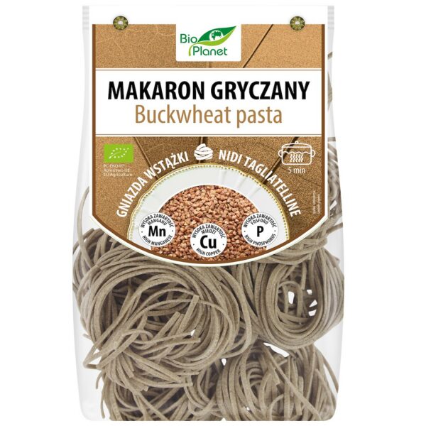 Makaron (gryczany) gniazda wstążki BIO 250 g — Bio Planet