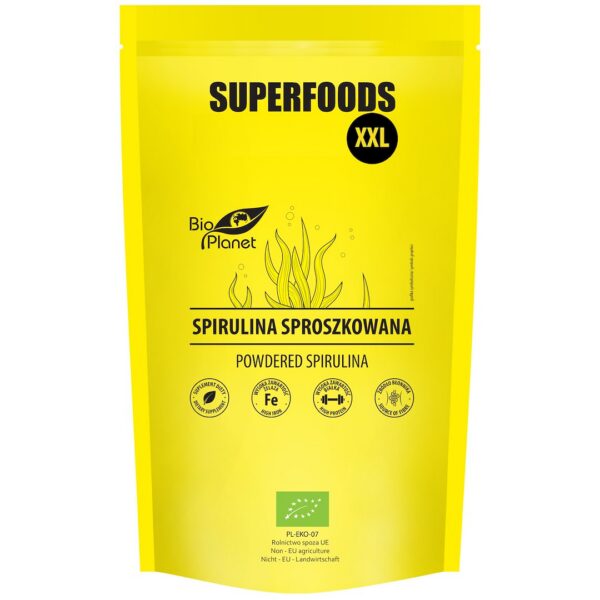 Spirulina sproszkowana BIO 600 g — Bio Planet