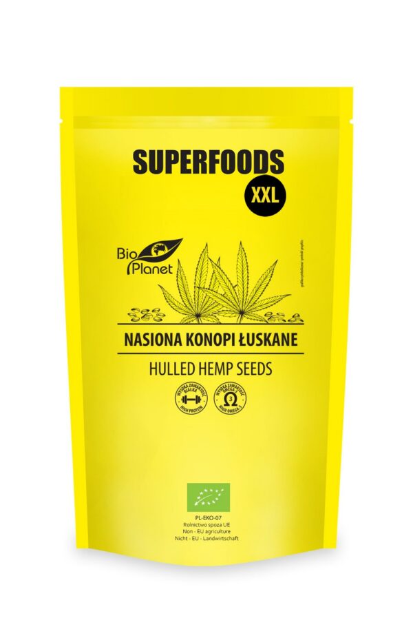 Nasiona konopi łuskane BIO 600 g — Bio Planet
