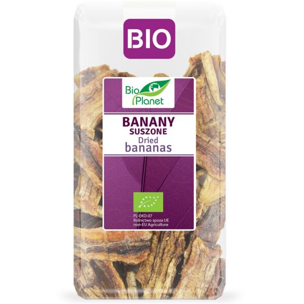 Banany suszone BIO 400 g — Bio Planet