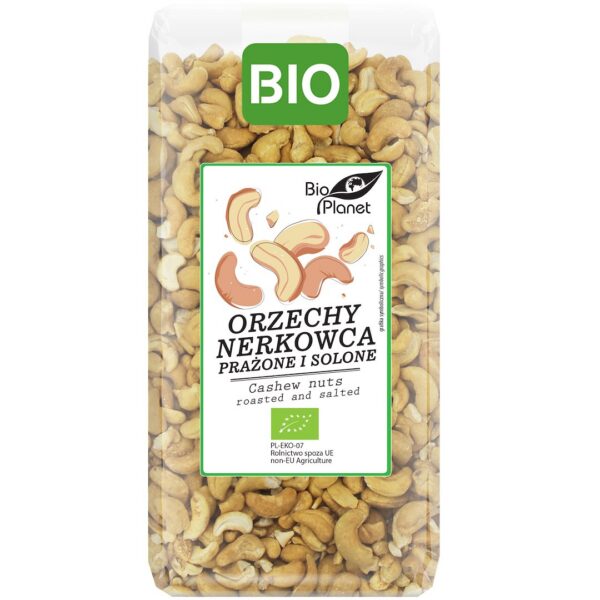 Orzechy nerkowca prażone i solone BIO 350 g — Bio Planet