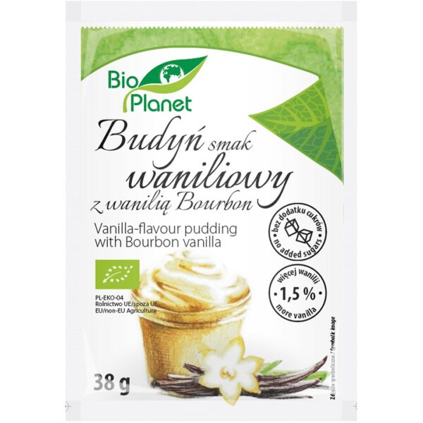 Budyń o smaku waniliowym z wanilią Bourbon BIO 38 g — Bio Planet